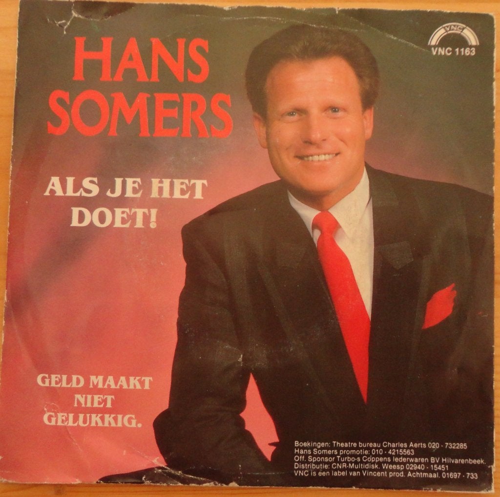 Hans Somers > Als je het doet, Cd's en Dvd's, Ophalen of Verzenden, Gebruikt, 7 inch, Nederlandstalig
