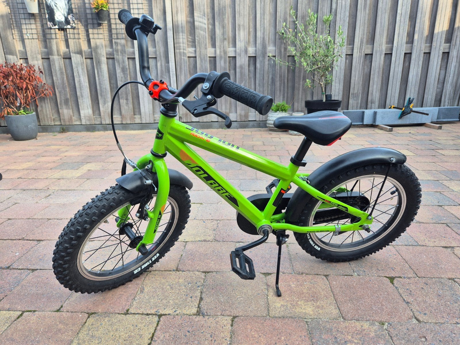 Volare Kinderfiets 16 inch - Stoer model met standaard, Ophalen, Velgrem, Volare, 16 tot 20 inch