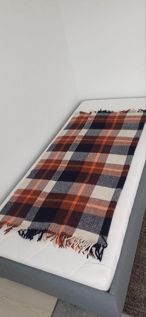 Plaid bruin geblokt - zie foto's, Ophalen of Verzenden, Gebruikt