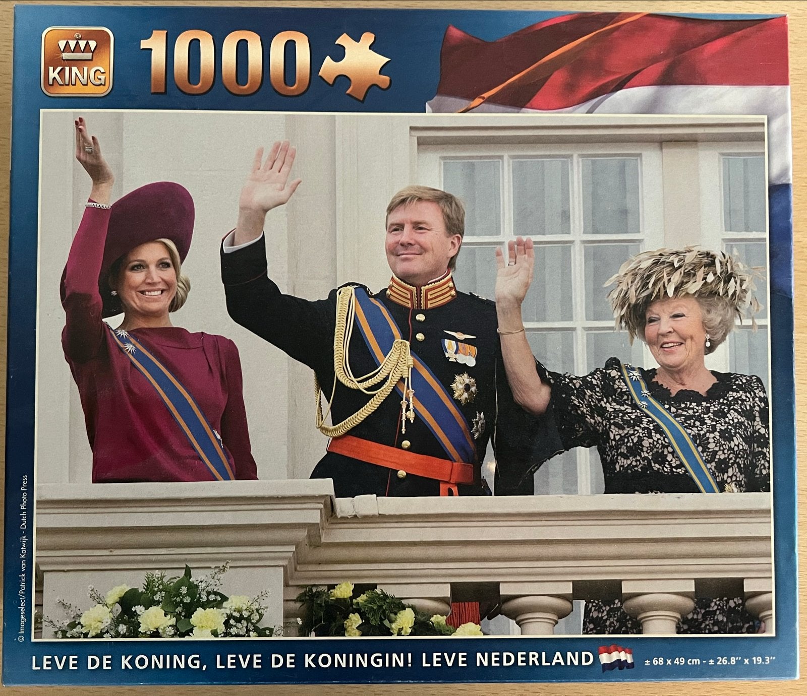 King Legpuzzel 1000 stukjes Koninklijke Familie, Ophalen, 500 t/m 1500 stukjes, Gebruikt, Legpuzzel