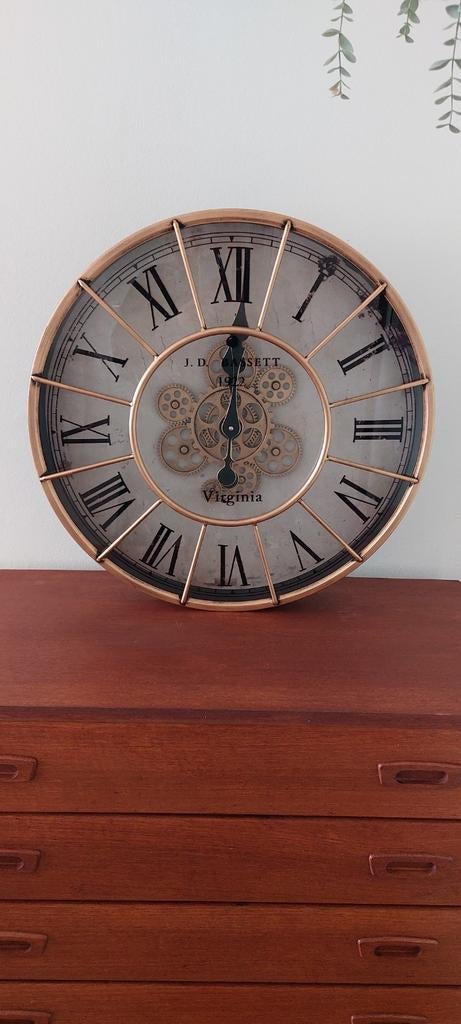 Wandklok nieuw in doos 54 cm, Huis en Inrichting, Woonaccessoires | Klokken, Ophalen of Verzenden, Nieuw, Wandklok