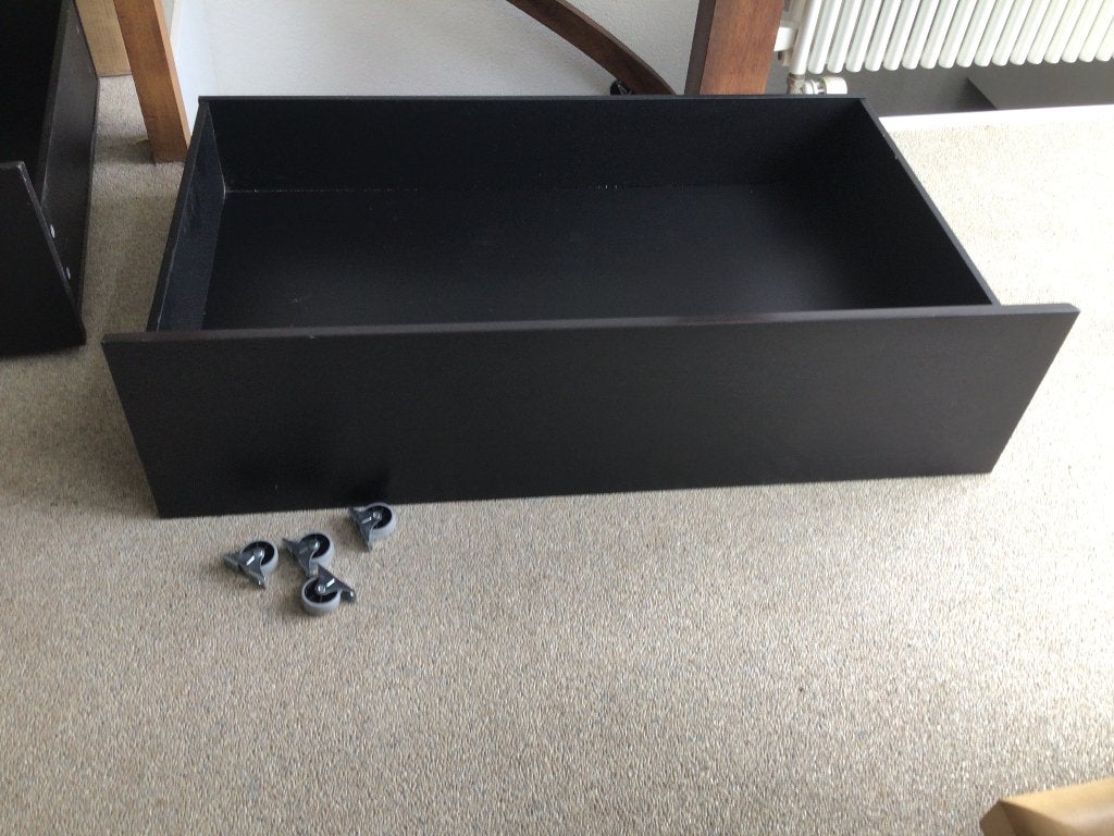 Lade  voor een IKEA malm Bed., Ophalen, Zwart, Tweepersoons, IKEA modern