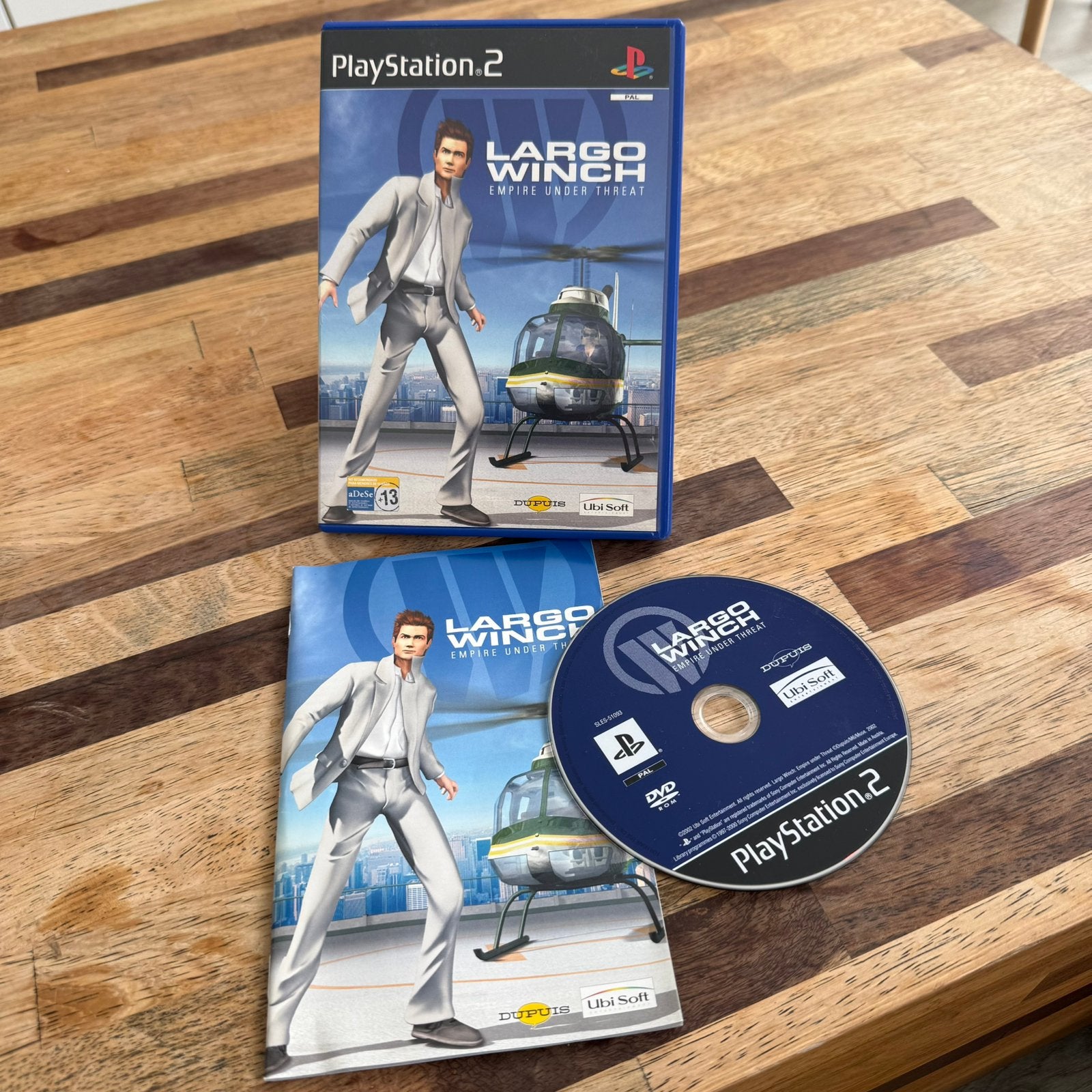 Largo Winch – Empire Under Threat – PS2 Handleiding NL/ES/IT, Ophalen of Verzenden, Gebruikt