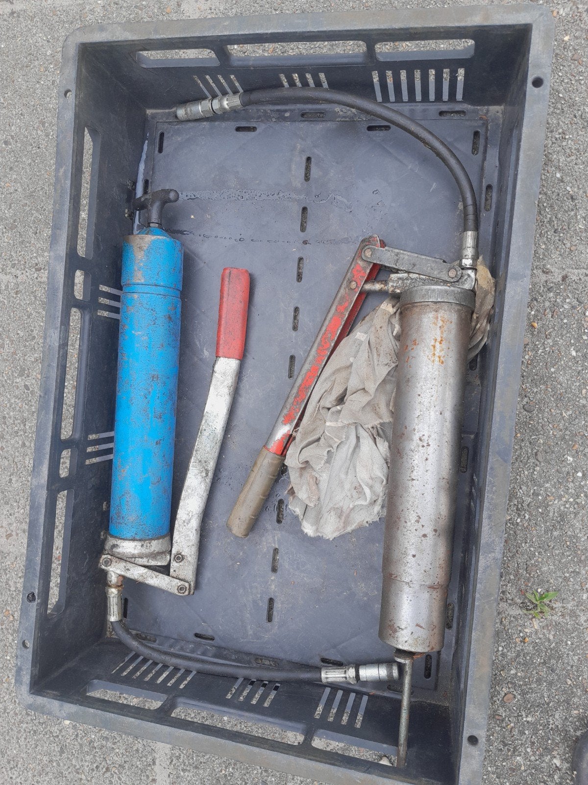 Vetspuiten set - 2 stuks, Ophalen, Gebruikt