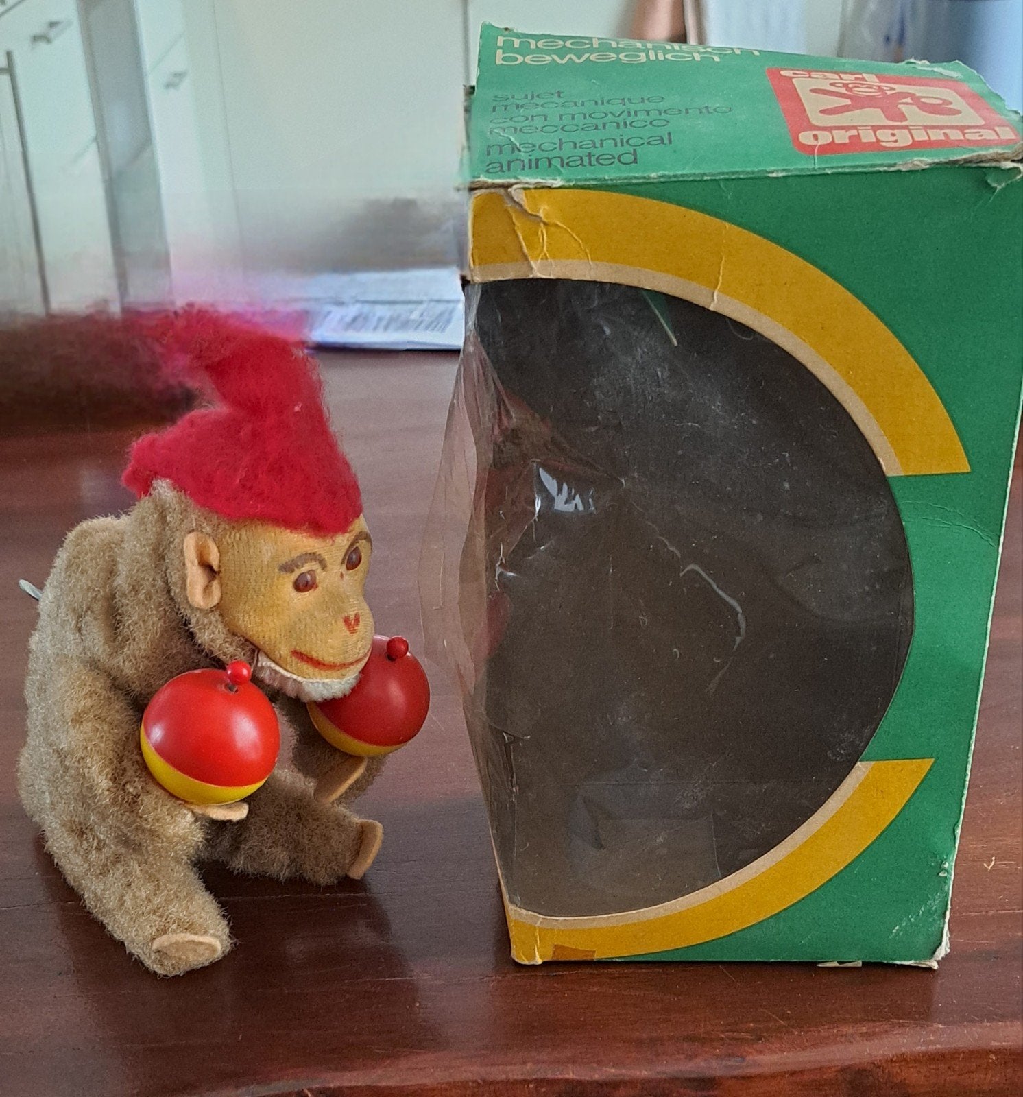 Vintage Max Carl mechanisch aapje - met Originele doos jaren, Ophalen