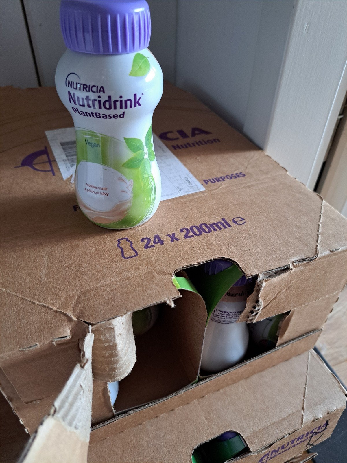 nutri drink mokka en mango passie vrucht smaak