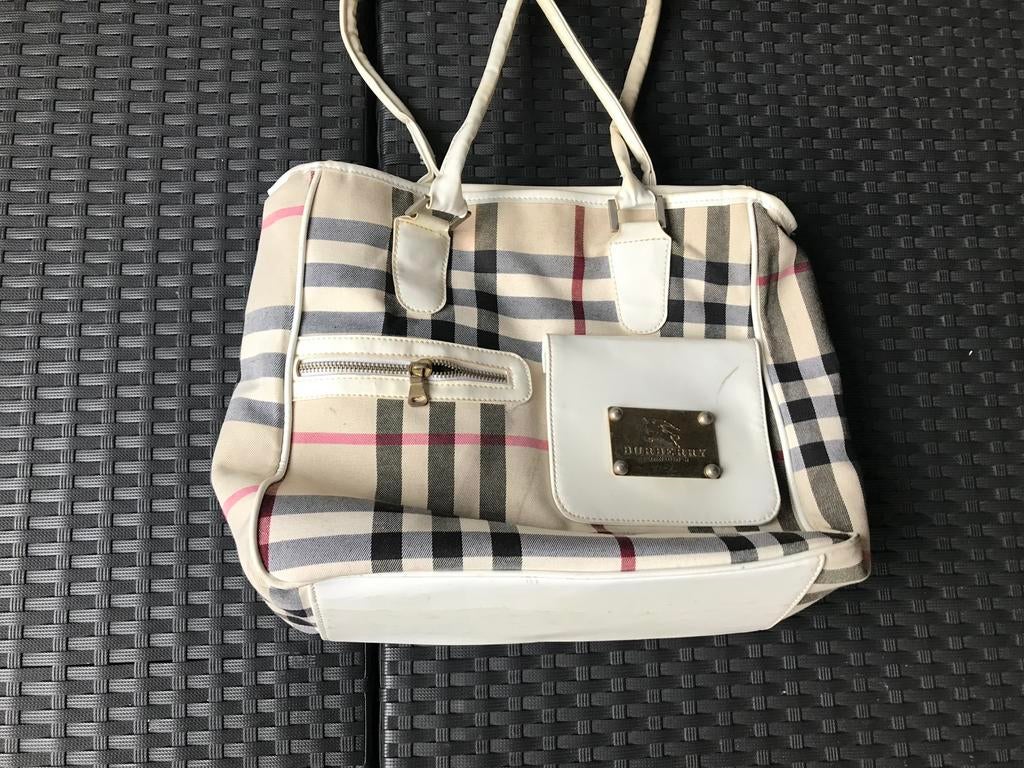 Burberry handtas, Ophalen of Verzenden, Gebruikt, Beige, Handtas