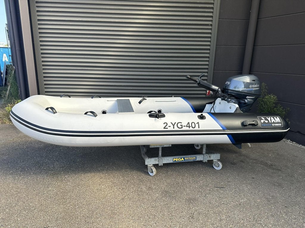 Yam 350 TAF met Yamaha F25GETL, Watersport en Boten, 4 m, Yam, Zo goed als nieuw, 2 m