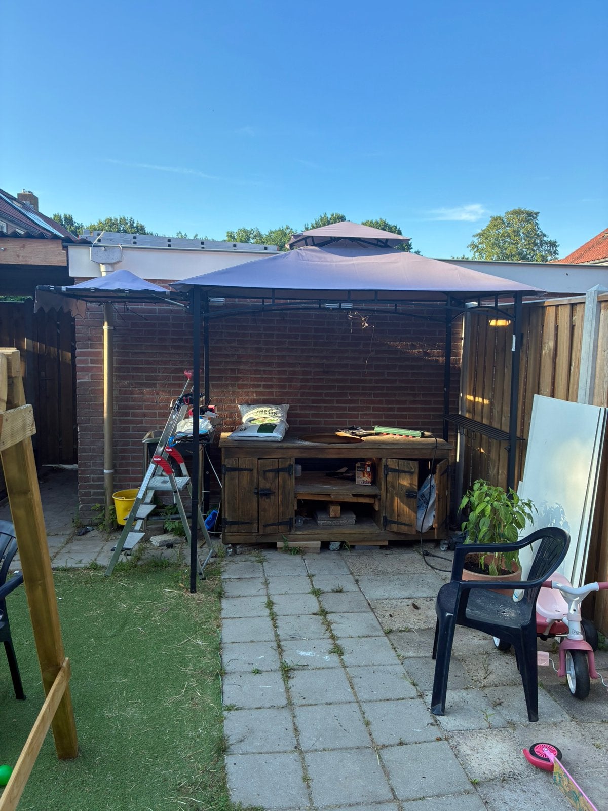 Overkapping voor bbq, Ophalen of Verzenden, Gebruikt