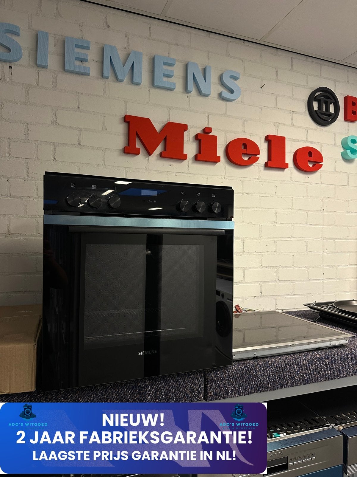 SIEMENS 60CM INBOUW OVEN-KOOKPLAAT SET Bakwagen-deur, Kamerlingh Onnestraat 8, Wijchen, Ophalen of Verzenden, Oven met grill, Inbouw