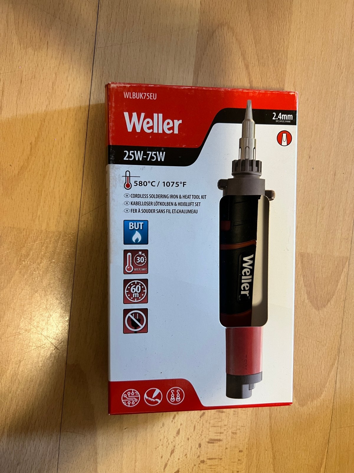 Weller Gas Soldeerbout WLBUK75EU 25W-75W - Draadloos, Ophalen of Verzenden, Nieuw