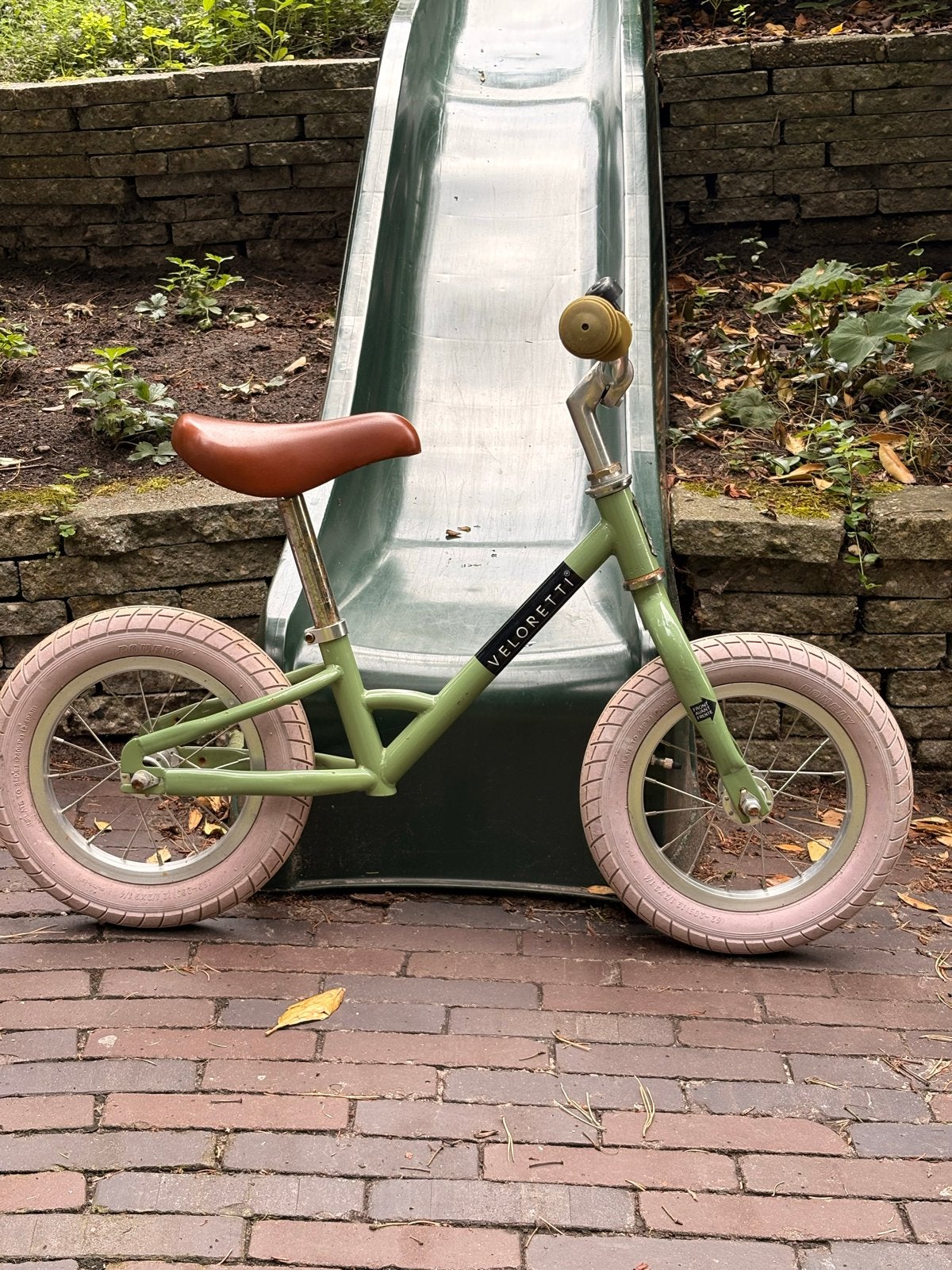 Veloretti Mini loopfiets - Desert Moss, Ophalen, Zo goed als nieuw, Minder dan 16 inch