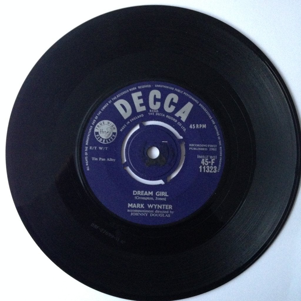 Mark Wynter Dream Girl 7" Decca UK original 60s 1961 jukebox, Gebruikt, Overige genres, 7 inch, Ophalen of Verzenden