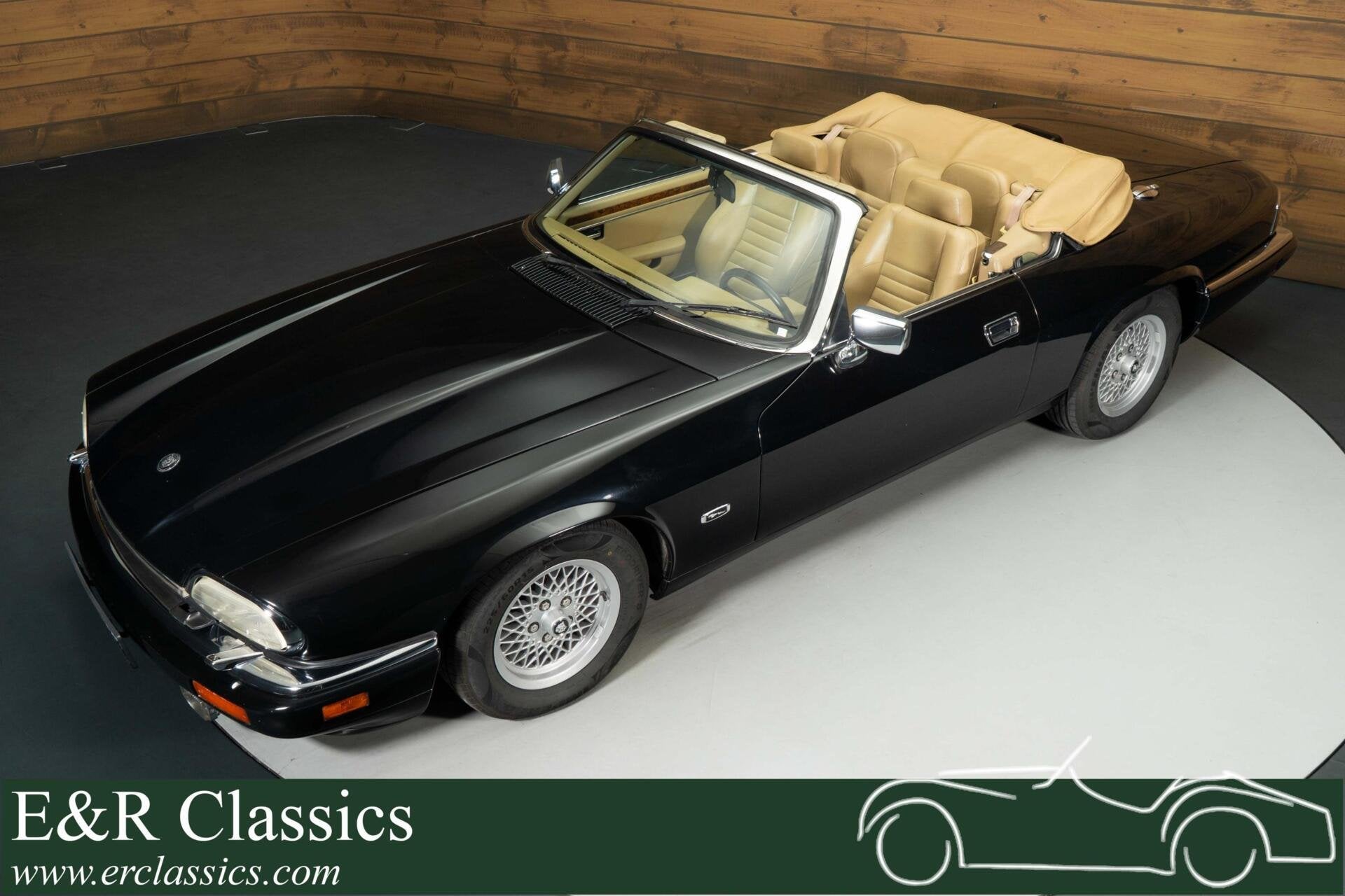 Jaguar XJS Cabriolet | 1994, Auto's, Achterwielaandrijving, Cabriolet, 4 stoelen, Zwart