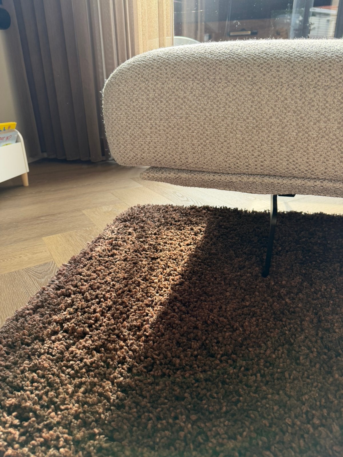 Vloerkleed 160 x 230 cm, Ophalen, Gebruikt, Bruin, 150 tot 200 cm