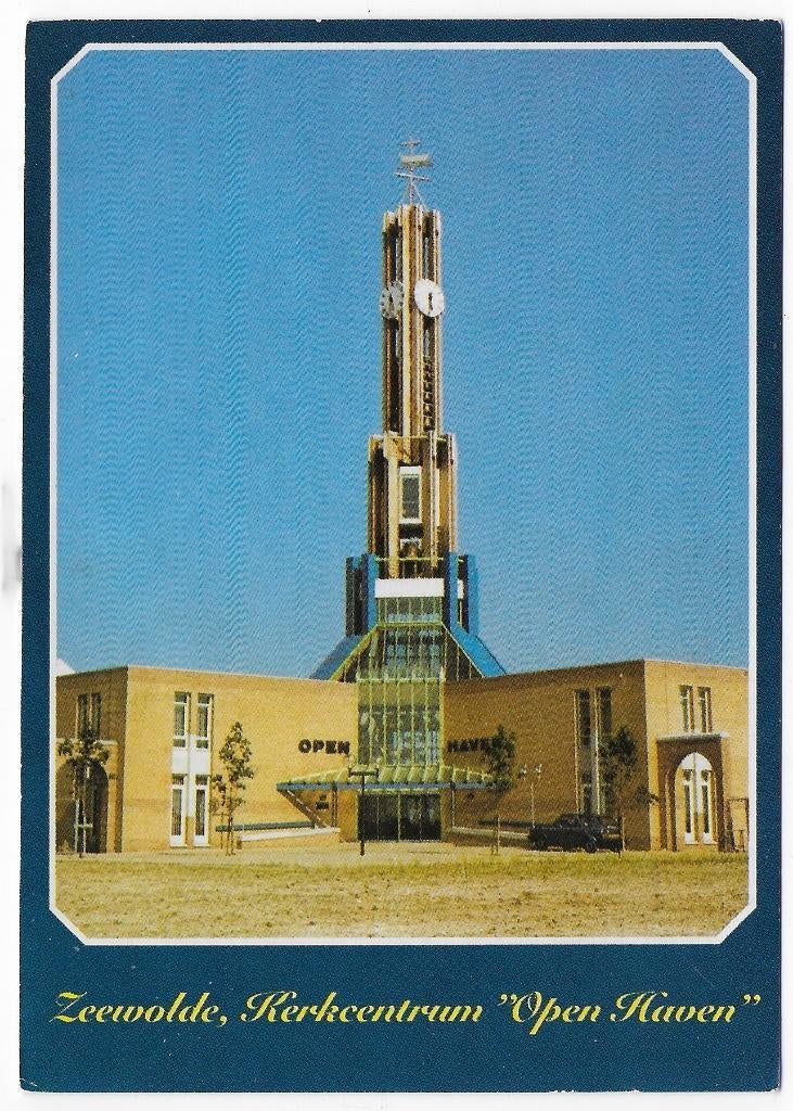 Zeewolde Kerkcentrum Open  Haven Ansichtkaart (B7839 ), Verzamelen, Ansichtkaarten | Nederland, Ophalen of Verzenden, 1980 tot heden