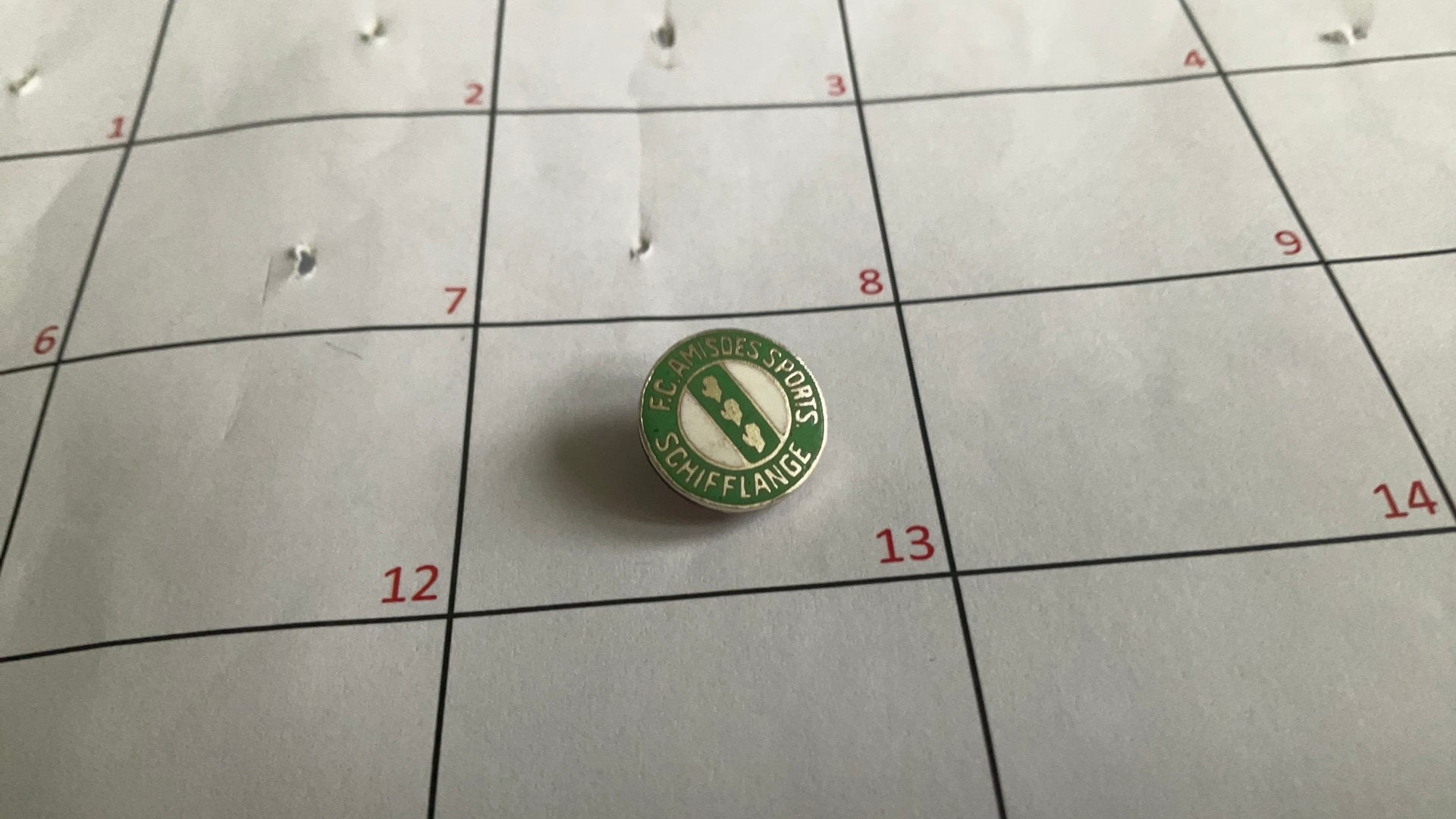 Speldje voetbal FC Amis des sports Schifflange Luxemburg, Ophalen of Verzenden, Zo goed als nieuw, Sport