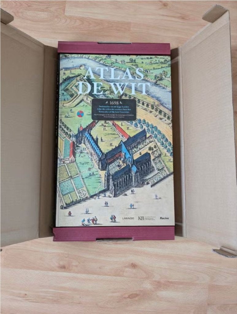 Zeer fraaie en grote Atlas De Wit (7kg & 65x40cm), Overige atlassen, Voor 1800, Ophalen of Verzenden, Zo goed als nieuw