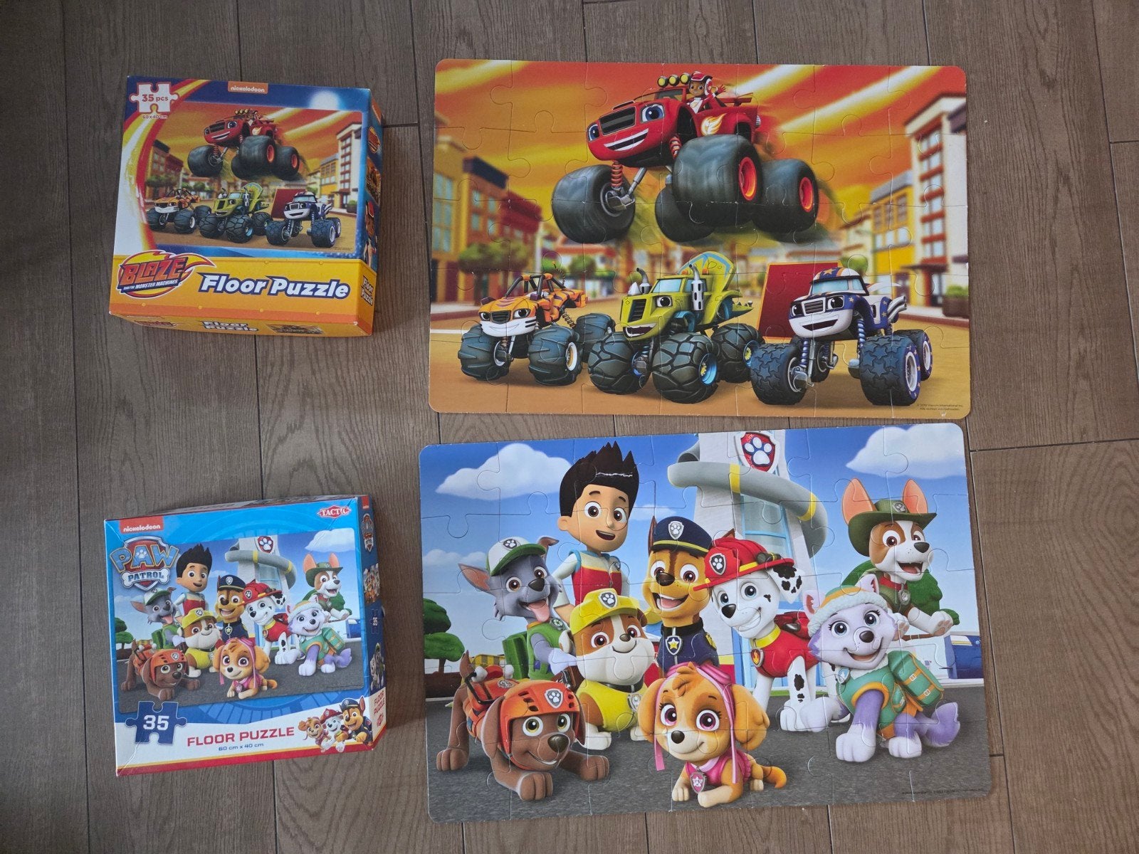 2 Floor puzzels, Ophalen, 10 tot 50 stukjes, 2 tot 4 jaar