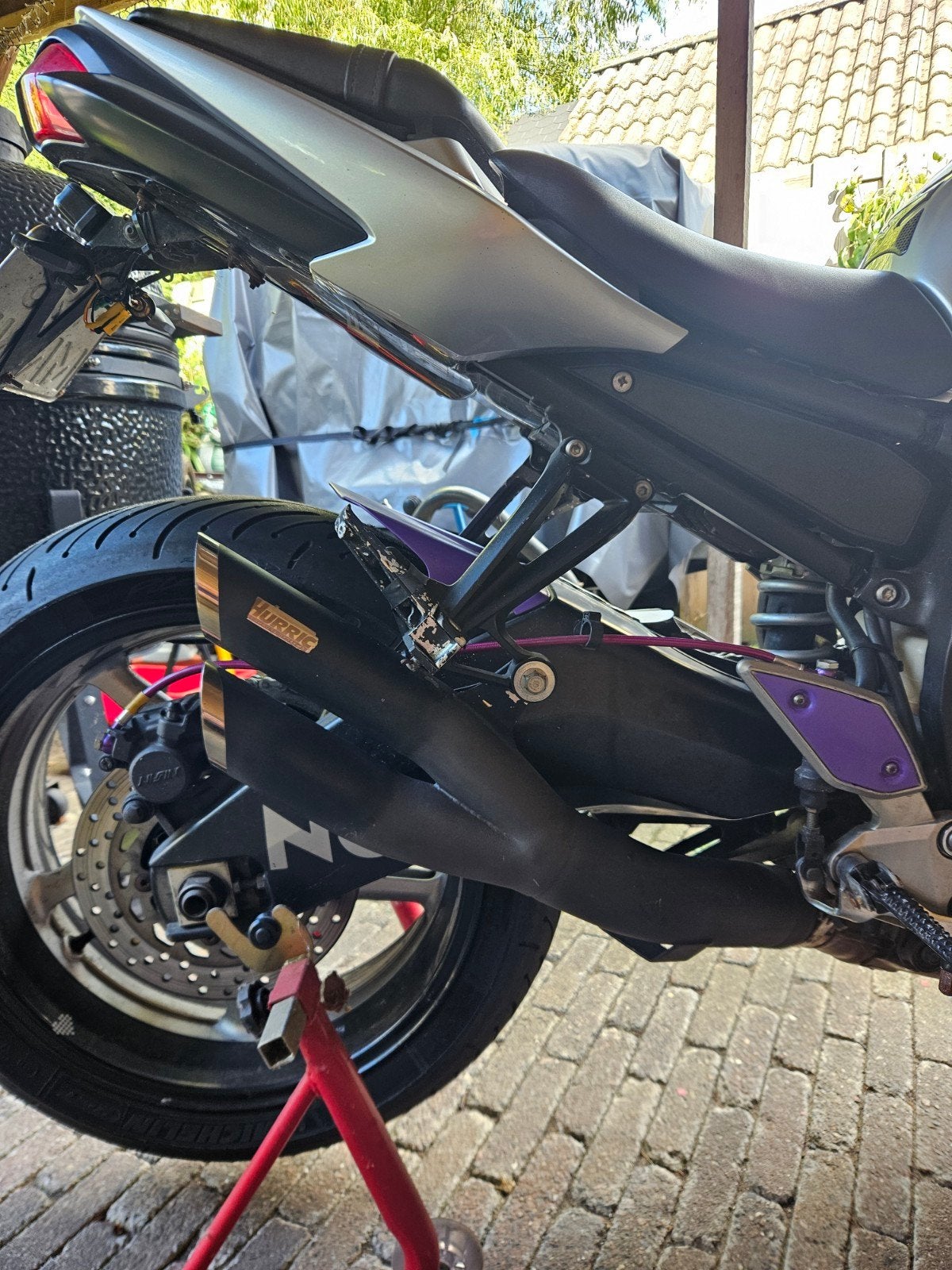 hurric uitlaat yamaha fz1 / fazer, Ophalen, Gebruikt