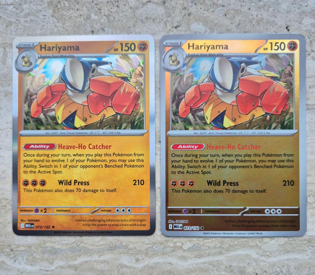 Pokemon kaarten MEG Hariyama 073/132 Basic/Revers, Ophalen of Verzenden, Meerdere kaarten
