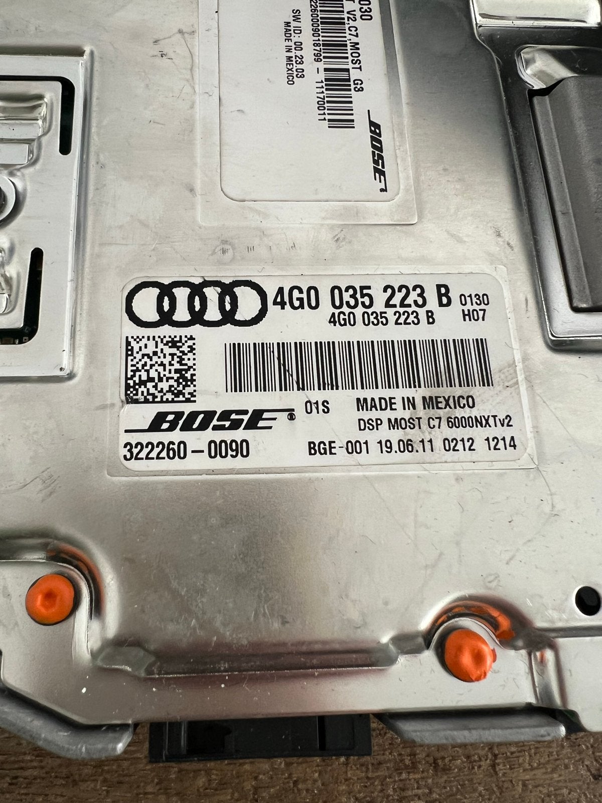 Audi A6 A7 Bose DSP Versterker 4G0 035 223 B, Ophalen of Verzenden, Gebruikt, Audi