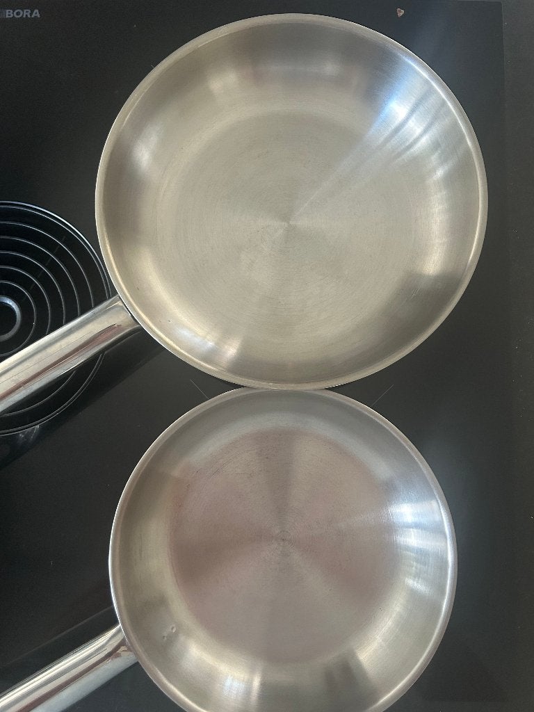 Demeyere Resto 3 koekenpan 2x, Ophalen, Koekenpan, Demeyere, Gebruikt