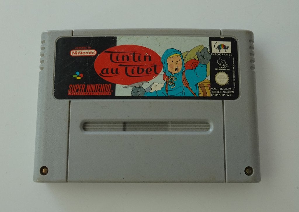 Kuifje in Tibet voor Super Nintendo, Ophalen, Overige genres, 1 speler, Zo goed als nieuw