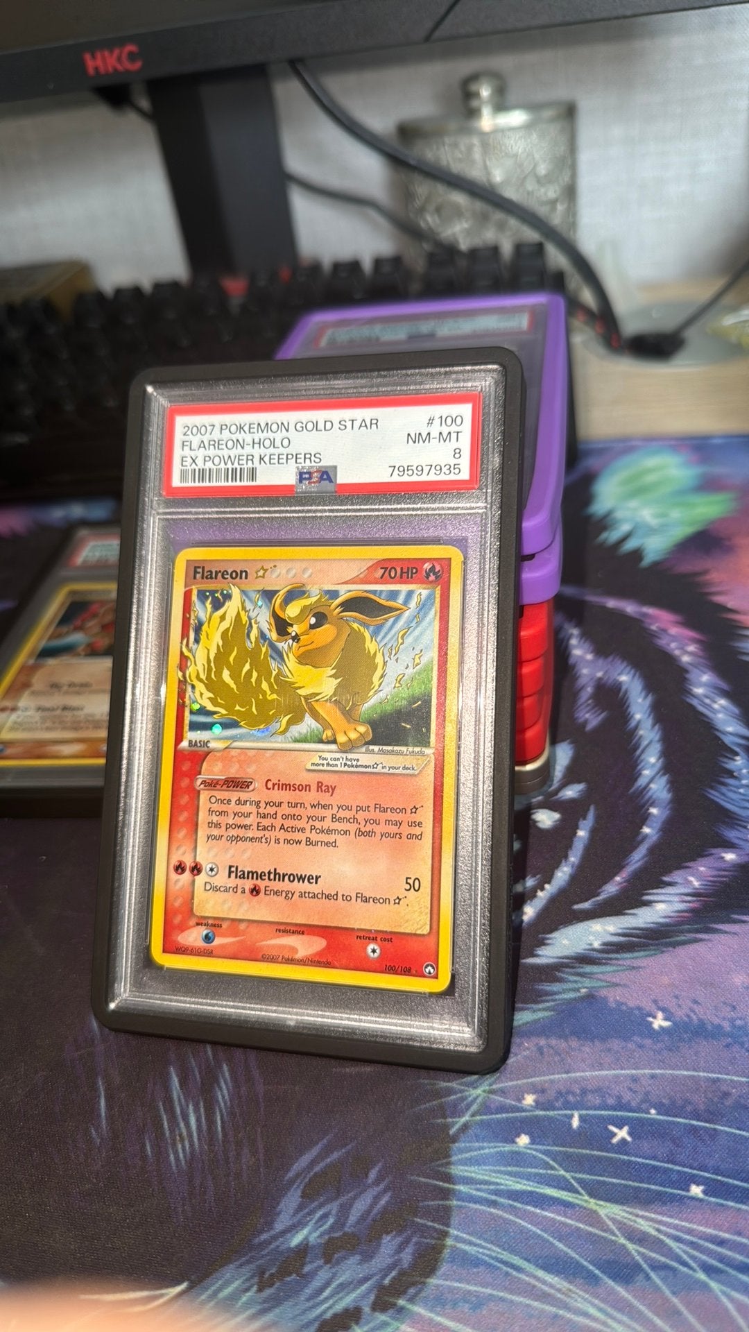 Flareon gold star psa 8, Ophalen of Verzenden, Zo goed als nieuw