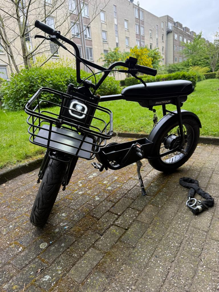 Phatfour FLX+ Fatbike Stealth Black edition, Fietsen en Brommers, Fietsen | Bakfietsen, Ophalen, Zo goed als nieuw, Overige merken