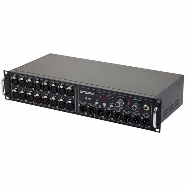 Midas DL16 Digitale Stagebox met 16 Midas PRO Preamps, Ophalen of Verzenden, Zo goed als nieuw, 10 tot 20 kanalen, Microfooningang
