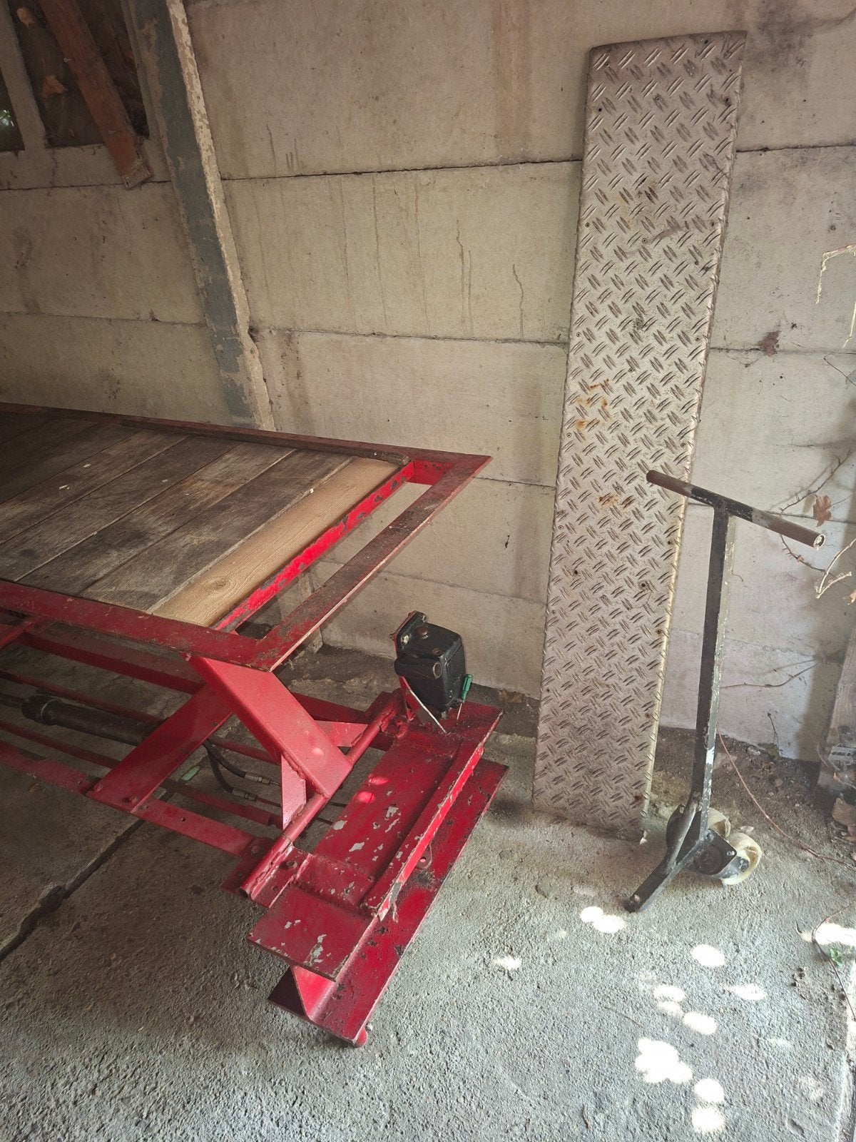 Oersterke werktafel voor Motor, Brommer en (e)bike 215x70cm, Ophalen