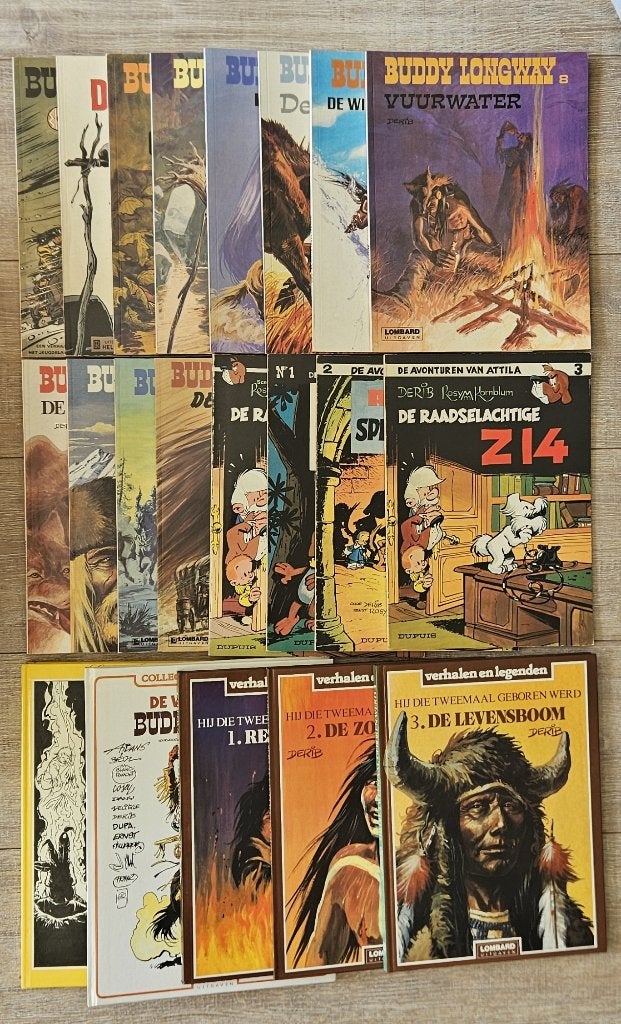 Hij die tweemaal geboren werd, Buddy Longway, Attila - Derib, Boeken, Ophalen of Verzenden, Zo goed als nieuw, Derib, Meerdere stripboeken