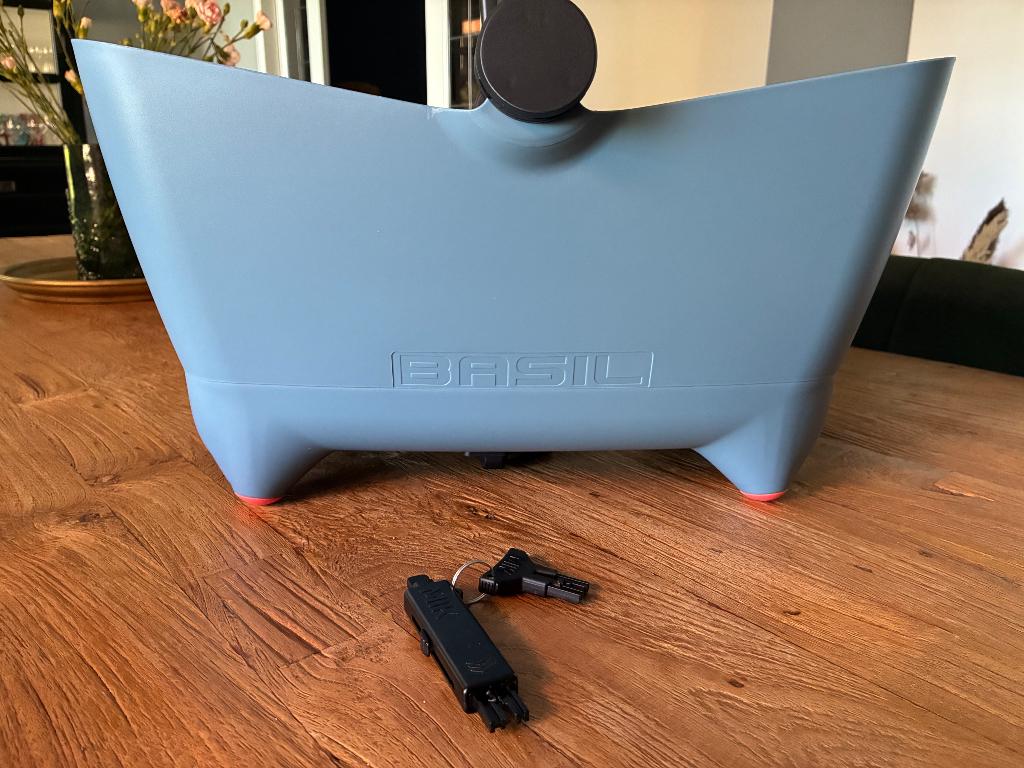 Basil buddy fietsmand XL Denim, Ophalen, Zo goed als nieuw, Fietsmand, Brasil