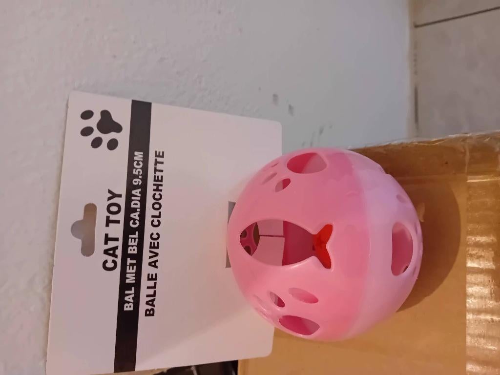 Bal met bel 9.5cm kattenspeelgoed, Ophalen of Verzenden, Nieuw, Speelbal