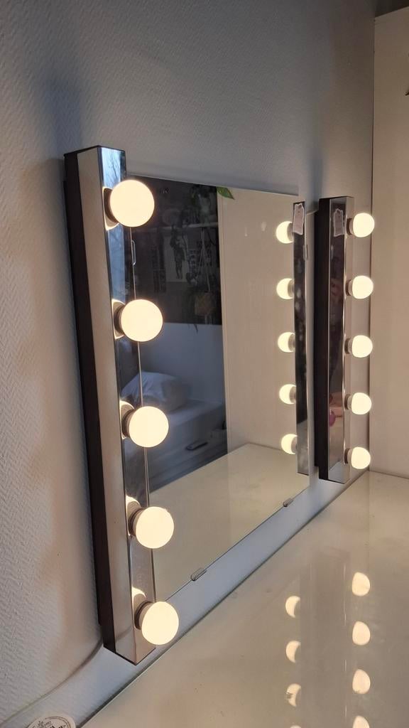 Spiegel incl 2 stuks wand- badkamerlampen MUSIK Ikea, Ophalen, Minder dan 50 cm, Zo goed als nieuw, Minder dan 100 cm