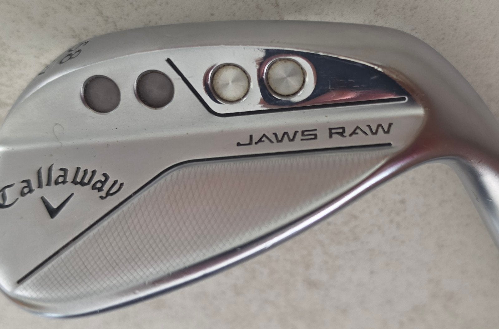 Callaway Jaws Raw 58 graden wedge - Zo goed als nieuw, Ophalen of Verzenden, Zo goed als nieuw, Club, Callaway