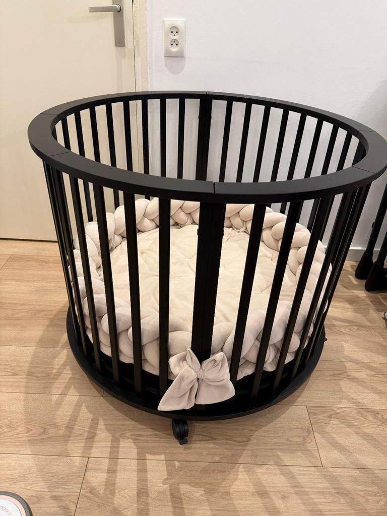 Circa ||| babybox  Zwart 120, Ophalen of Verzenden, Zo goed als nieuw, Rond, Wieltjes