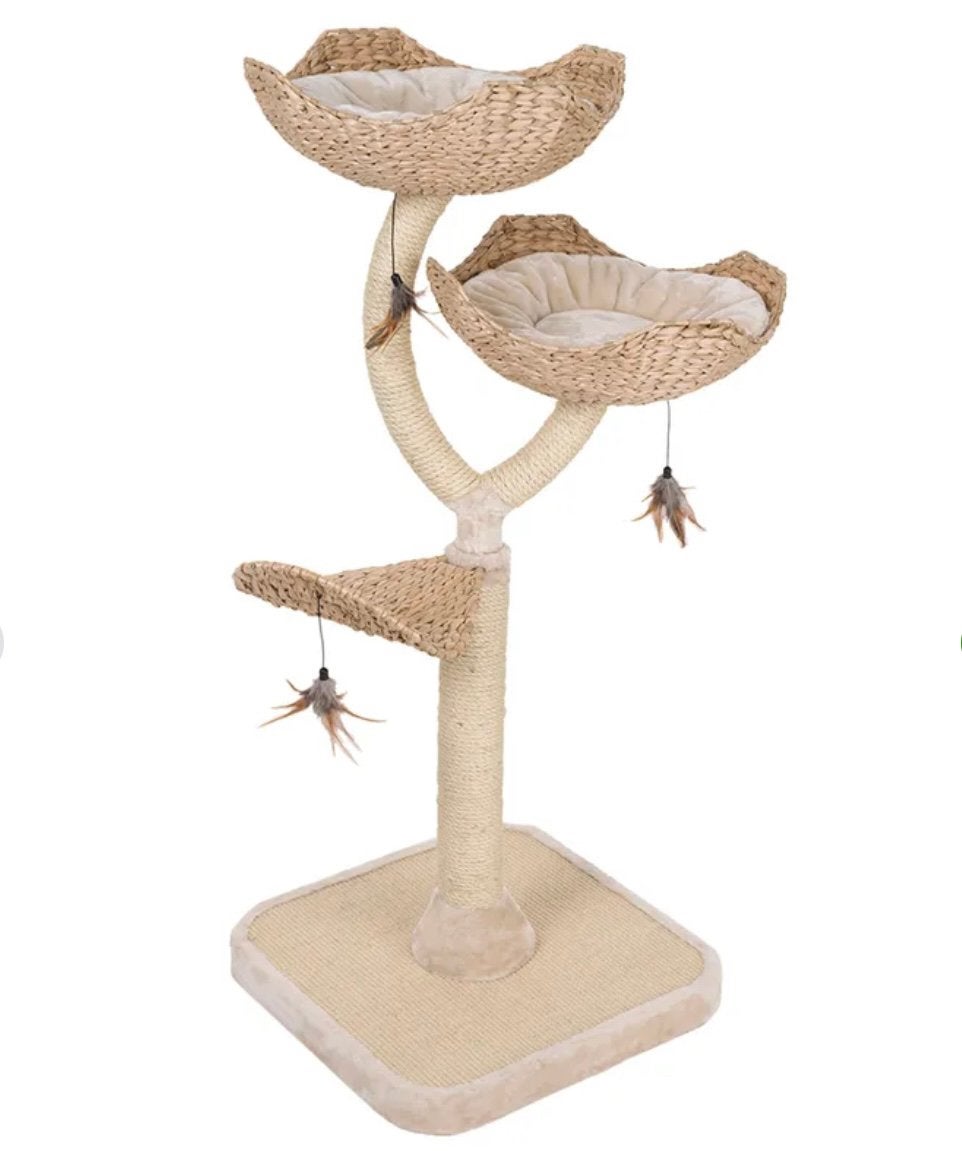 Design katten krabpaal in schattige bloemvorm, Ophalen of Verzenden, Zo goed als nieuw