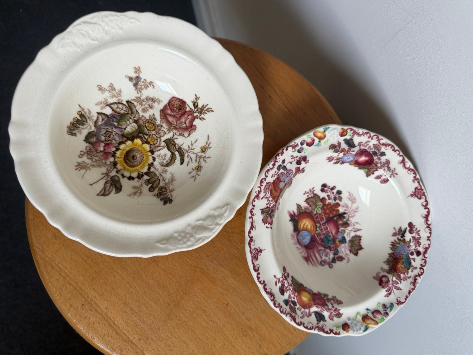 Twee schaaltjes Mason’s, Ophalen of Verzenden