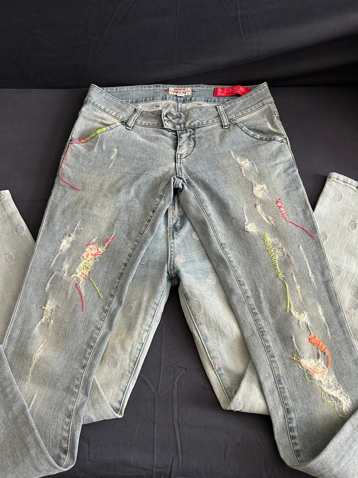 2X jeans Jade Twelve en Met  27-28 mid-waist skinny blauw, Kleding | Dames, Ophalen of Verzenden, Zo goed als nieuw, Blauw, W27 (confectie 34) of kleiner