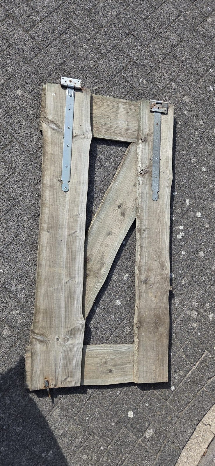 hout tuinhek tuinhekje met lange planken, Ophalen, Hout, Tuinhek
