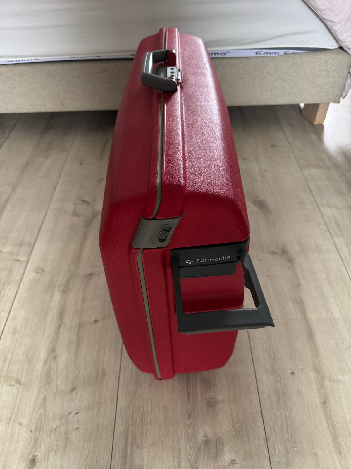 Samsonite Koffer Rood - Hardcase met Wieltjes, Ophalen, 30 cm of meer, Gebruikt, 60 tot 80 cm