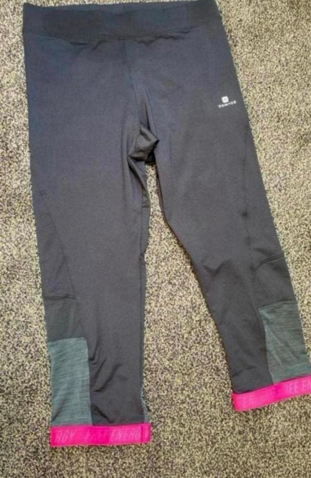 Fitness legging Domyos, Ophalen of Verzenden, Zo goed als nieuw, Zwart, Fitness of Aerobics