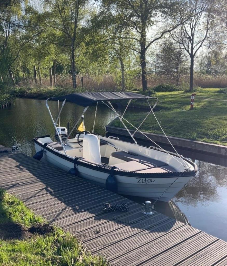 Verano 420 met Honda 6pk (inclusief trailer), Watersport en Boten, Ophalen, Gebruikt, Tot 10 pk, 3 tot 6 meter