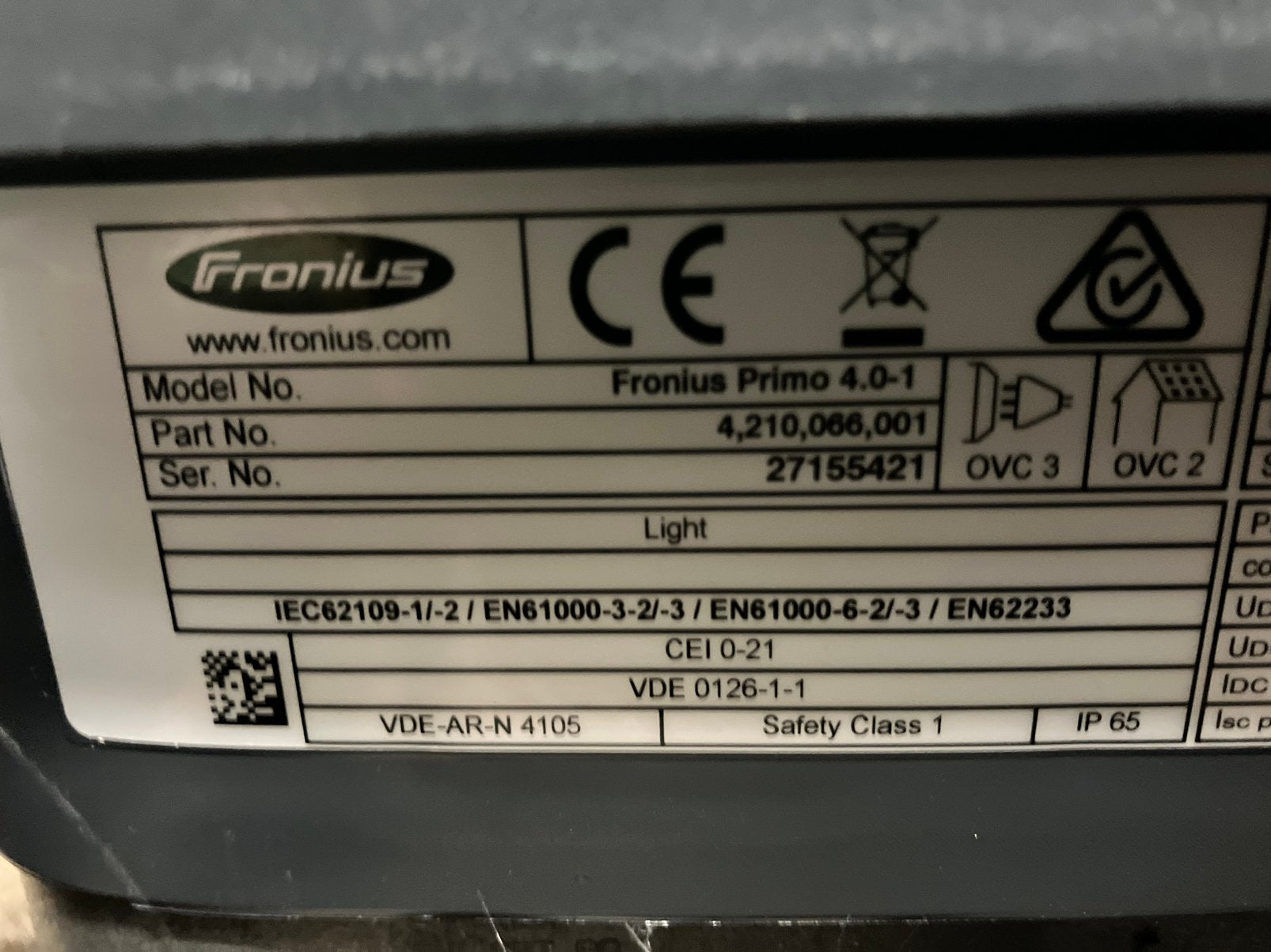 Fronius primo omvormer 2 stuks, Doe-het-zelf en Verbouw, Ophalen, Zo goed als nieuw, Overige typen
