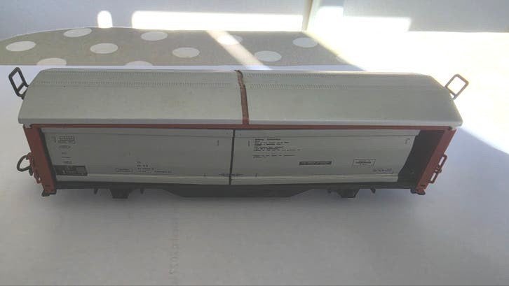 Märklin H0 goederenwagon met schuifdak, Wisselstroom, Gebruikt, Wagon, Ophalen of Verzenden