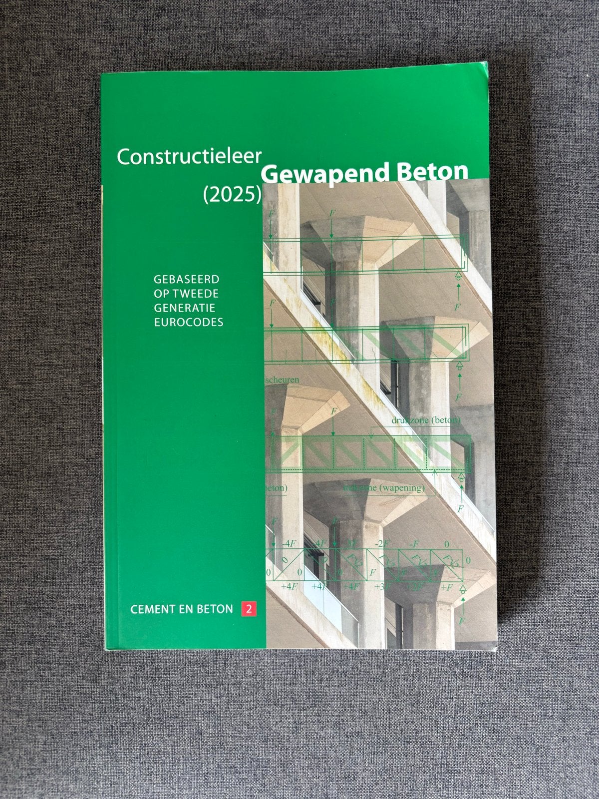 Constructieleer Gewapend Beton (2025), Ophalen of Verzenden, Zo goed als nieuw, Bouwkunde