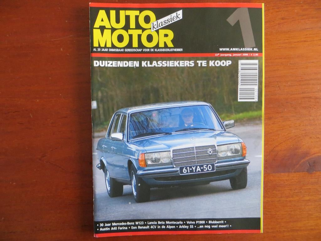 Auto Motor Klassiek 1 2006 30 jaar Mercedes-Benz W123, A40, Ophalen of Verzenden, Nieuw, Mercedes