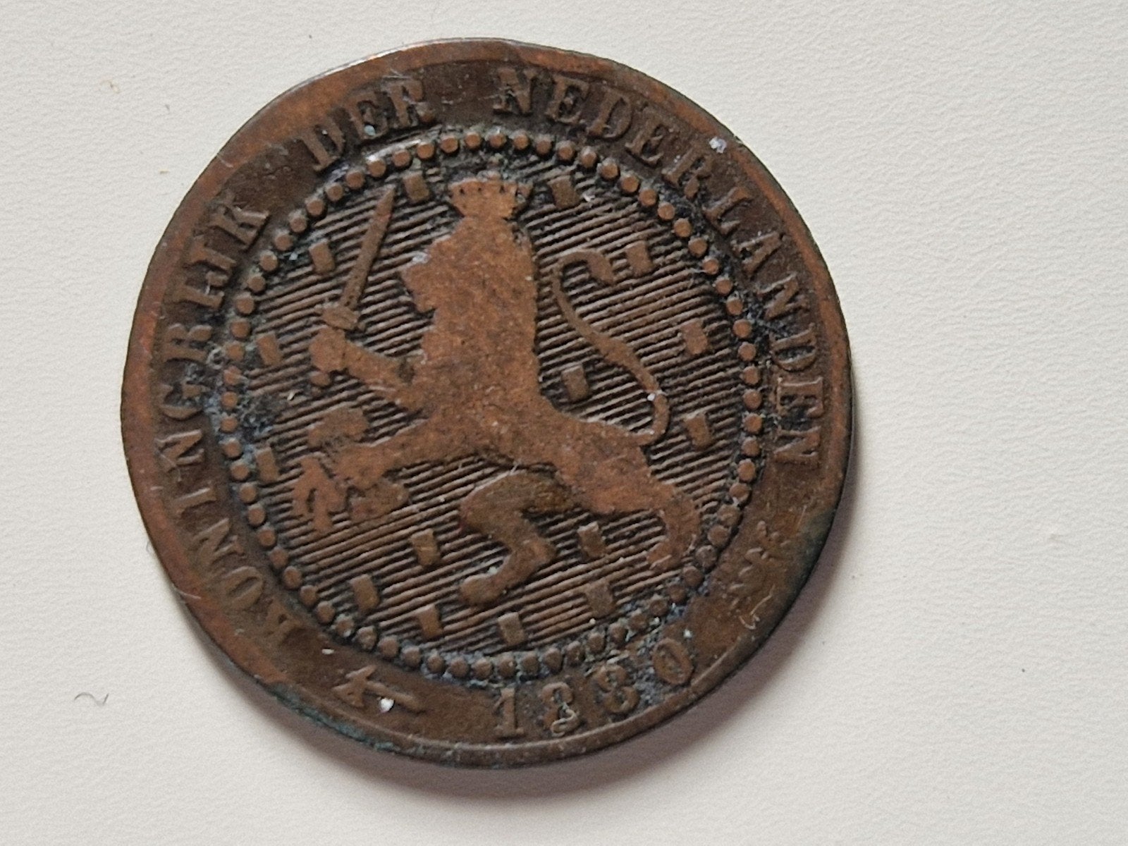 1 cent 1880, Postzegels en Munten, Verzenden, Koning Willem III, 1 cent, Losse munt